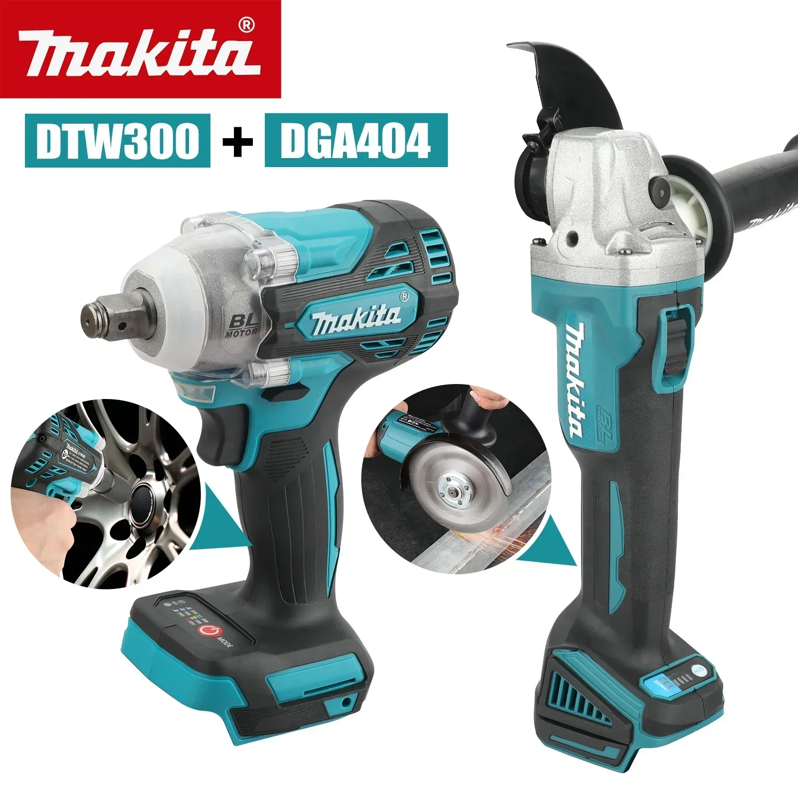 Makita Drill Dtw300 - Makita DTW300 DGA404, ensemble d'outils sans