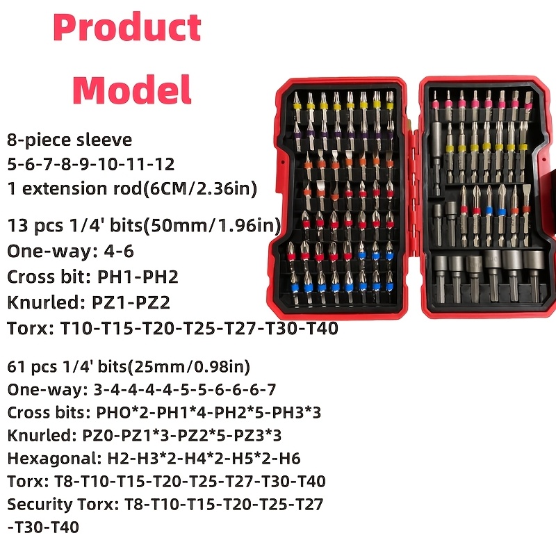 Jeu de 83 embouts de tournevis - Impact Driver Cordless avis et prix