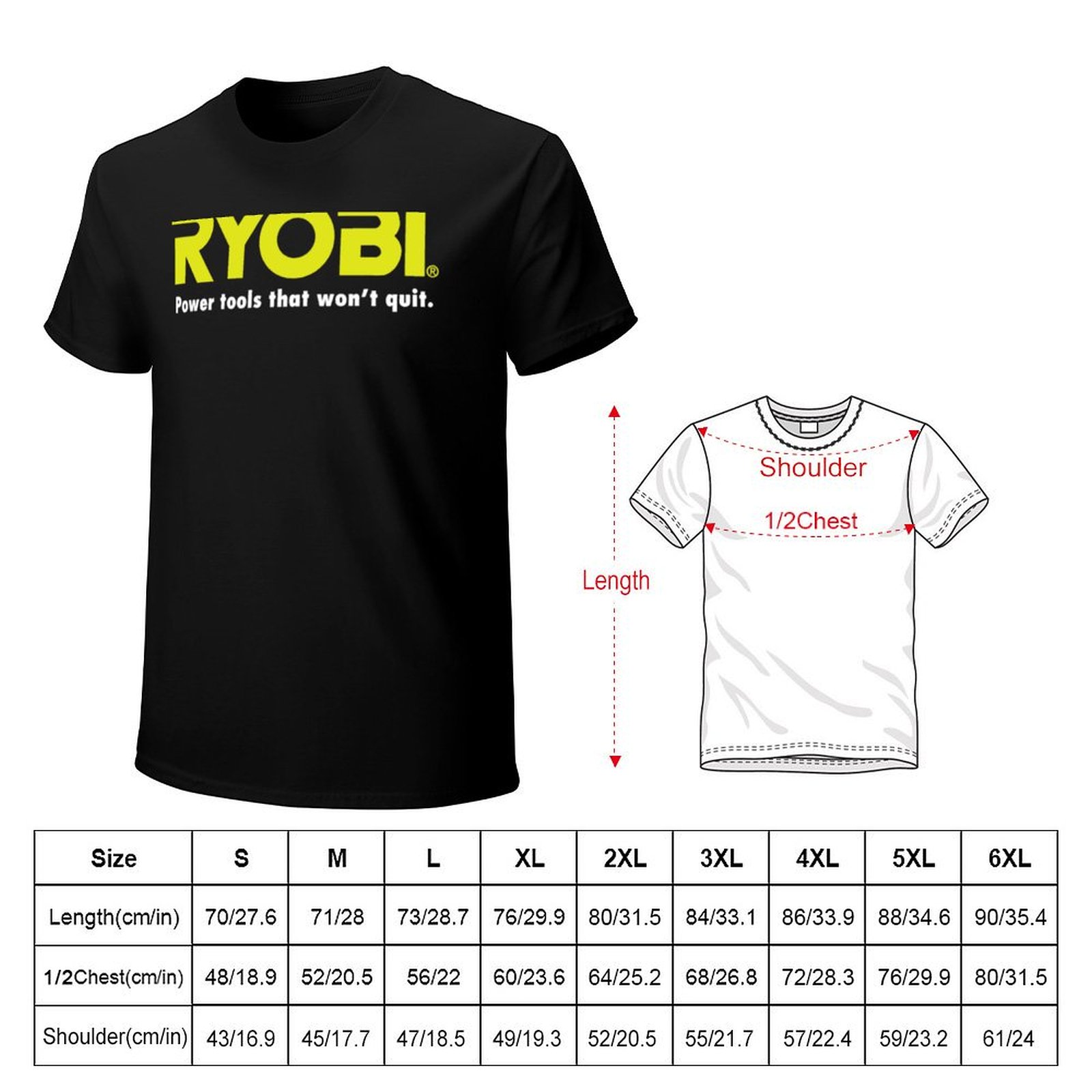 T-shirt avec logo RYOBI, outil - Power Tools Top Brands avis et prix