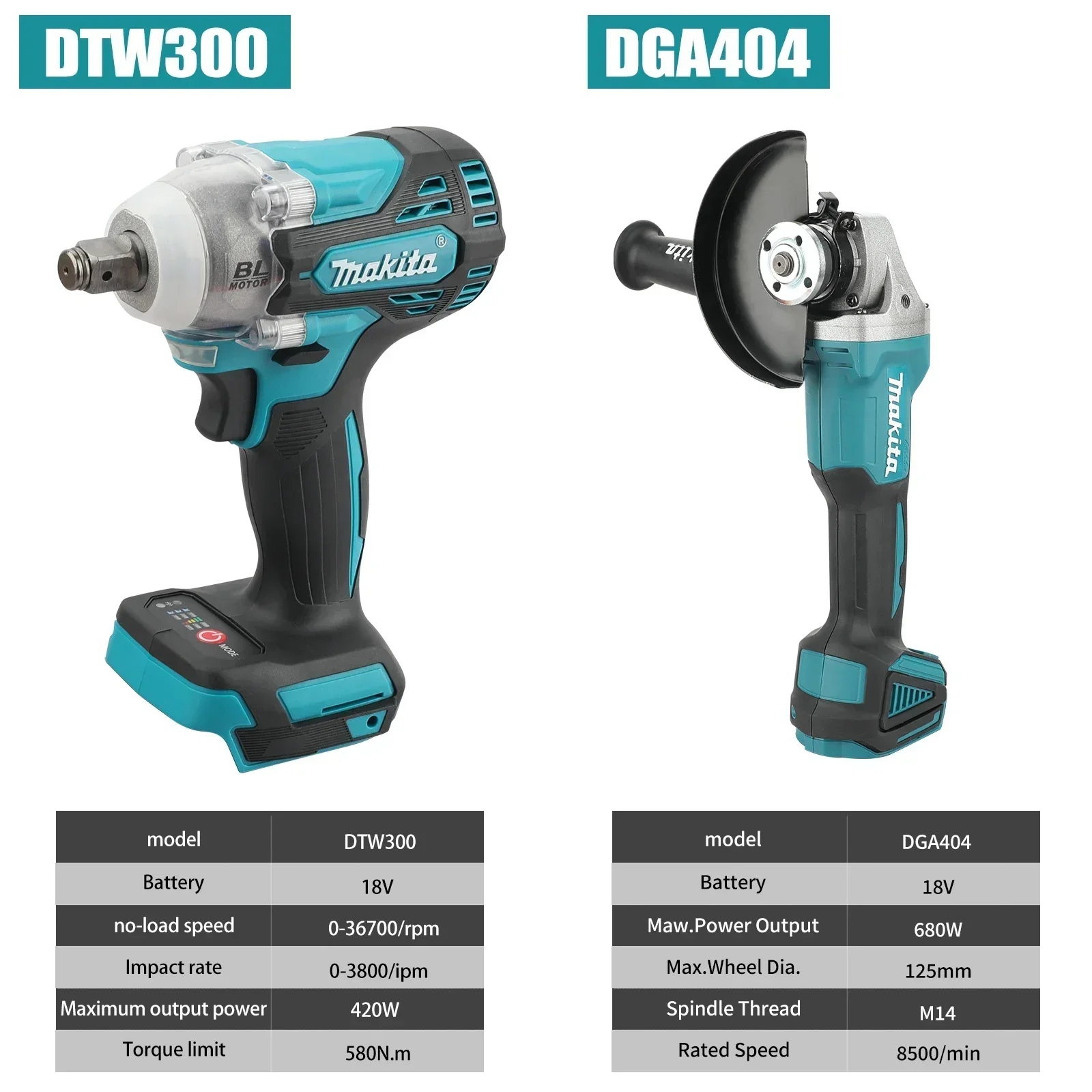 Makita DTW300 DGA404, ensemble - Makita Drill Dtw300 avis et prix