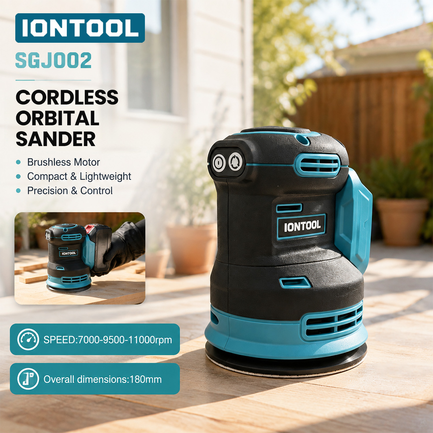 Ponceuse sans fil sans balais  - Detail Sander Corner avis et prix