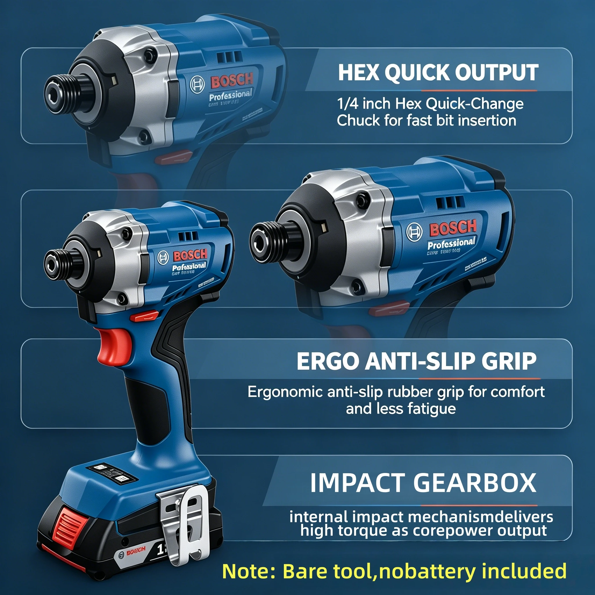 Perceuse à chocs sans fil Bosc - Impact Driver Cordless avis et prix